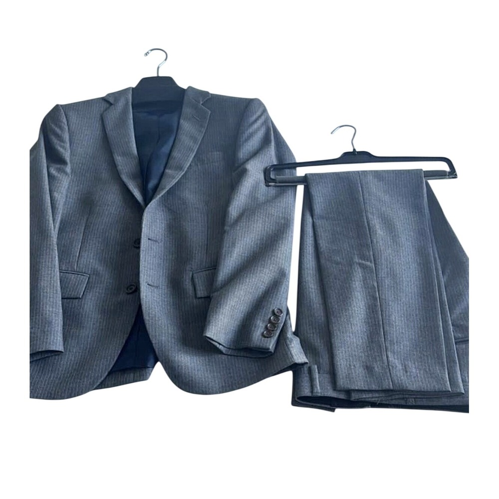 NEW J.Crew Ludlow Suit 34S 29x32 | Italian Wool Charcoal Grey Pinstripe NWT